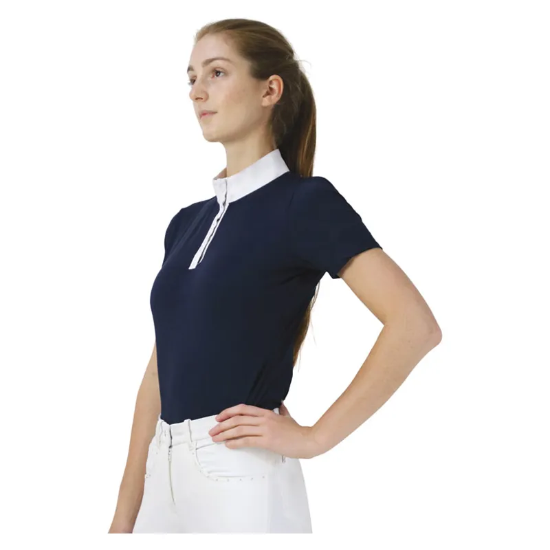 Hy Equestrian Suki Show Shirt in Navy