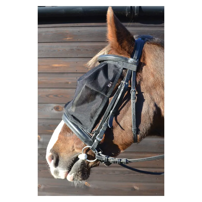 Hy Equestrian Riding Fly Mask in Black