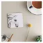 Deckled Edge 6-pack Melamine Coasters - Flea Bitten Grey
