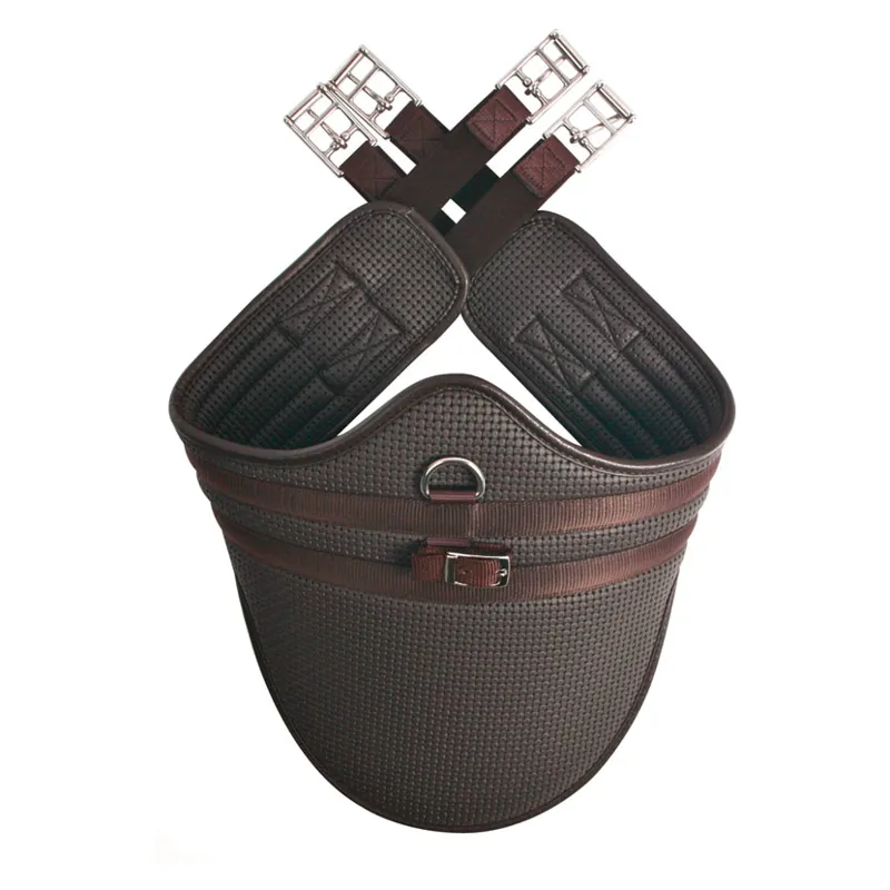Hy Equestrian Waffle Stud Girth in Brown