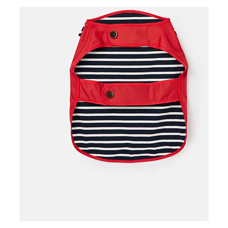 Joules Dog Raincoat in Red-1