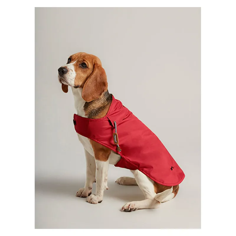 Joules Dog Raincoat in Red-3