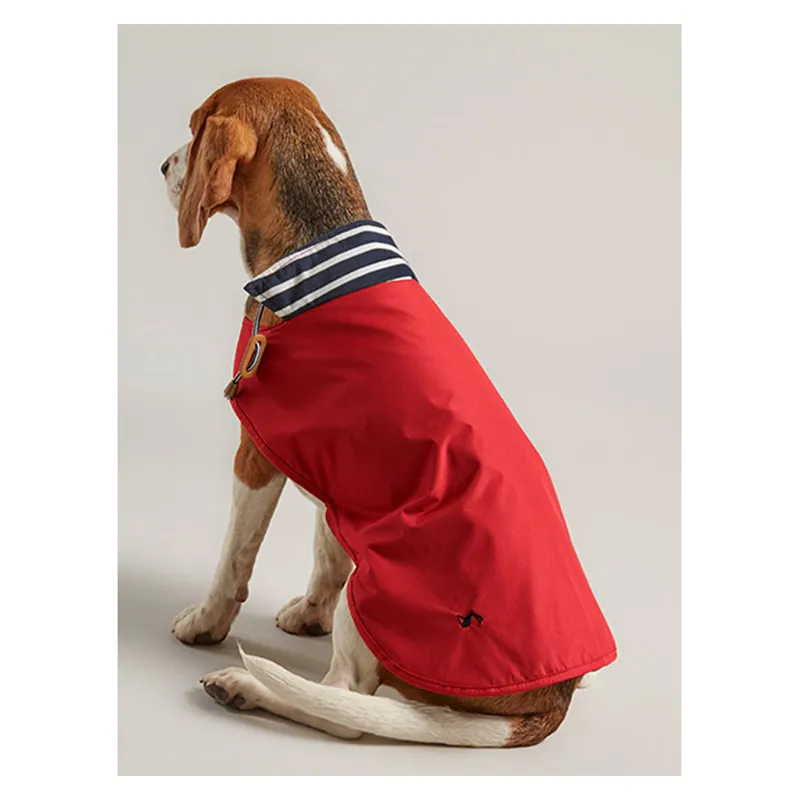 Joules Dog Raincoat in Red-4