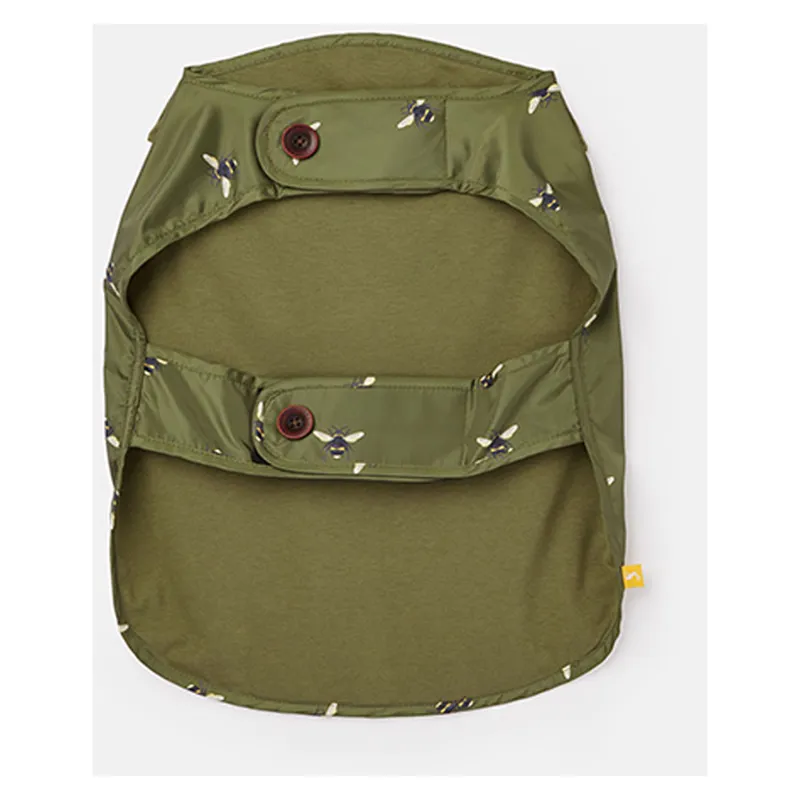 Joules Dog Raincoat in Olive Bee