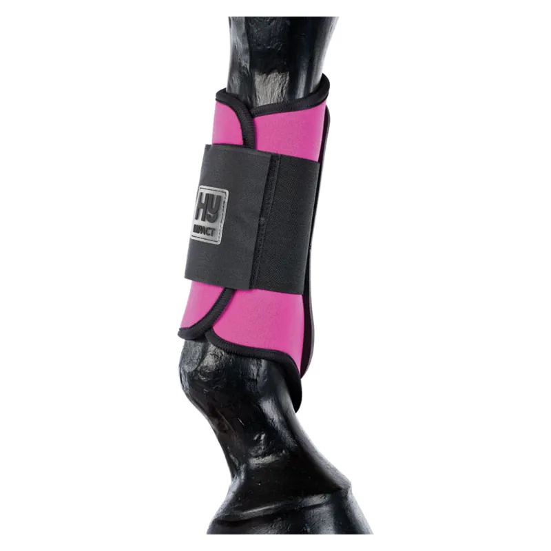 Hy Equestrian Brushing Boots in Pink