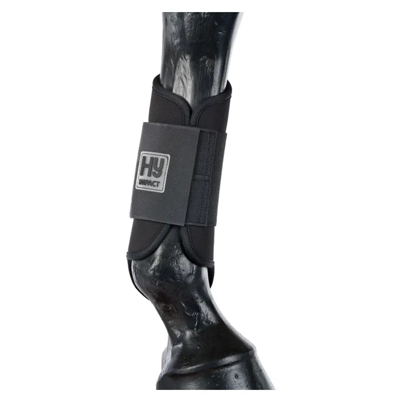 Hy Equestrian Brushing Boots in Black