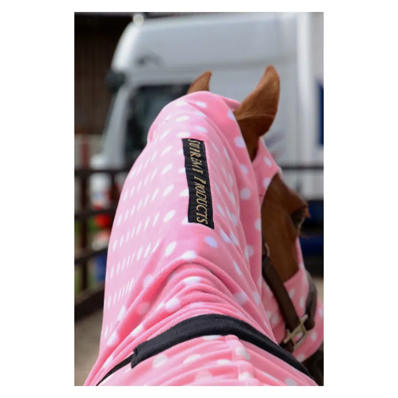 Supreme Products Dotty Fleece Hood in Pretty Pink