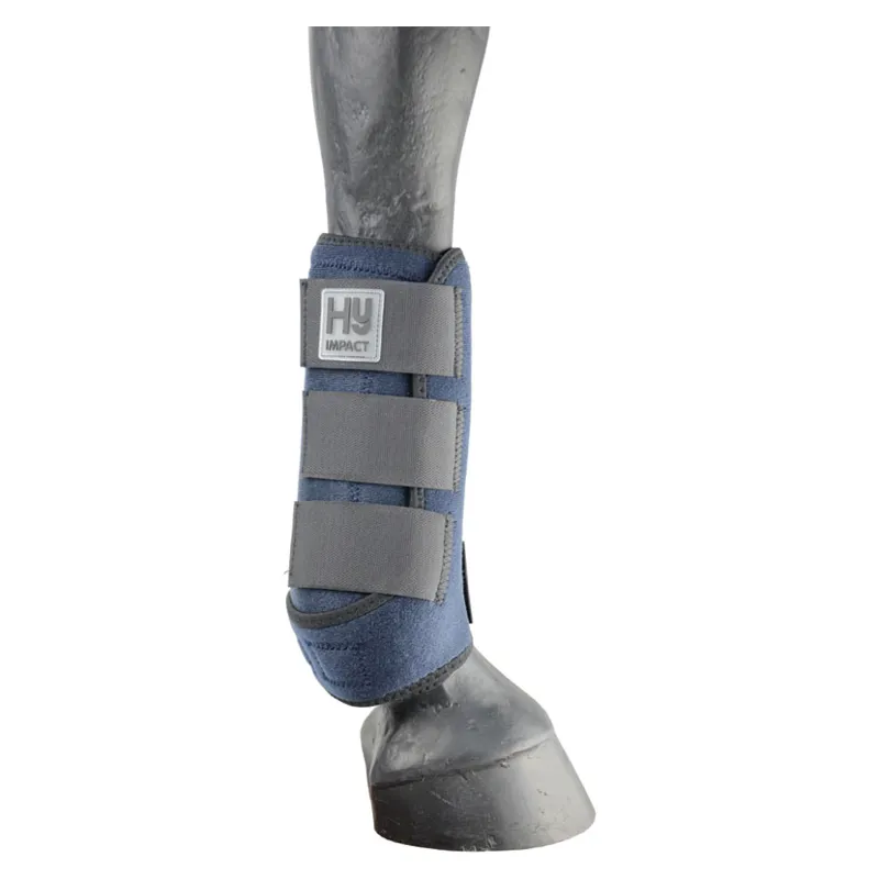 Hy Equestrian Sport Support Boots in Navy