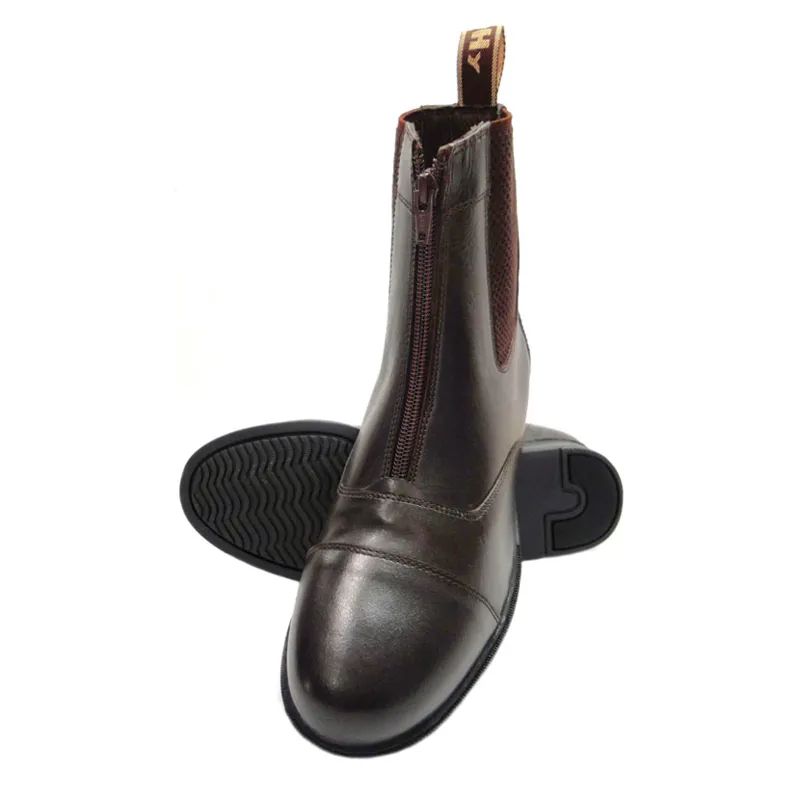 Hy Equestrian Canterbury Zip Jodhpur Boot in Brown