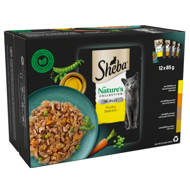 Sheba Pch Nat Collect Plty CIJ 4x12x85g