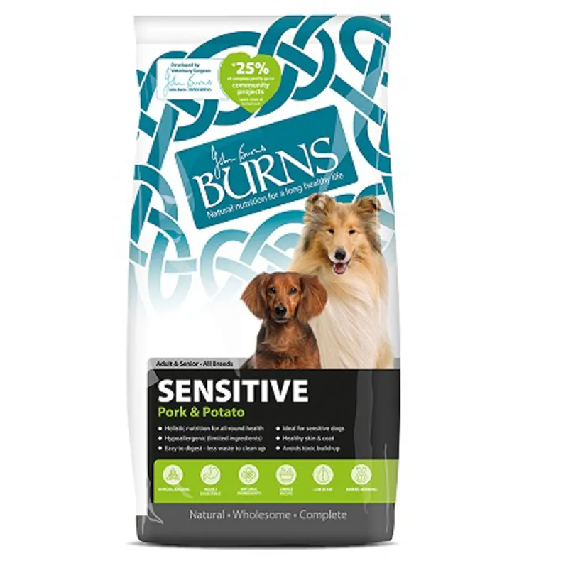 Burns Sensitive Pork and Potato Adult 12 kg