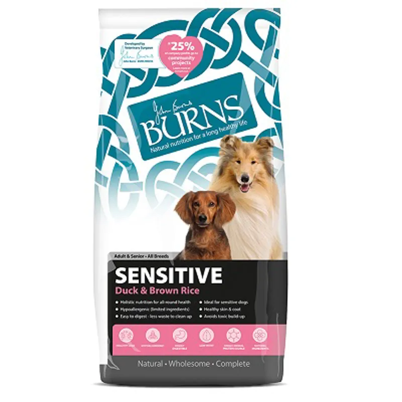 Burns Sensitive with Duck 12 kg