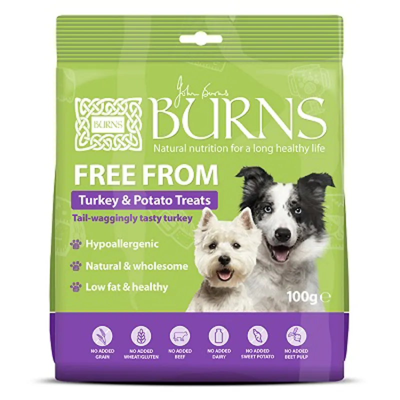 Burns Free From Turkey Treats 10x100g
