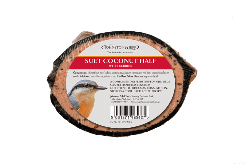 JJ Suet Coconut Half Berry x30