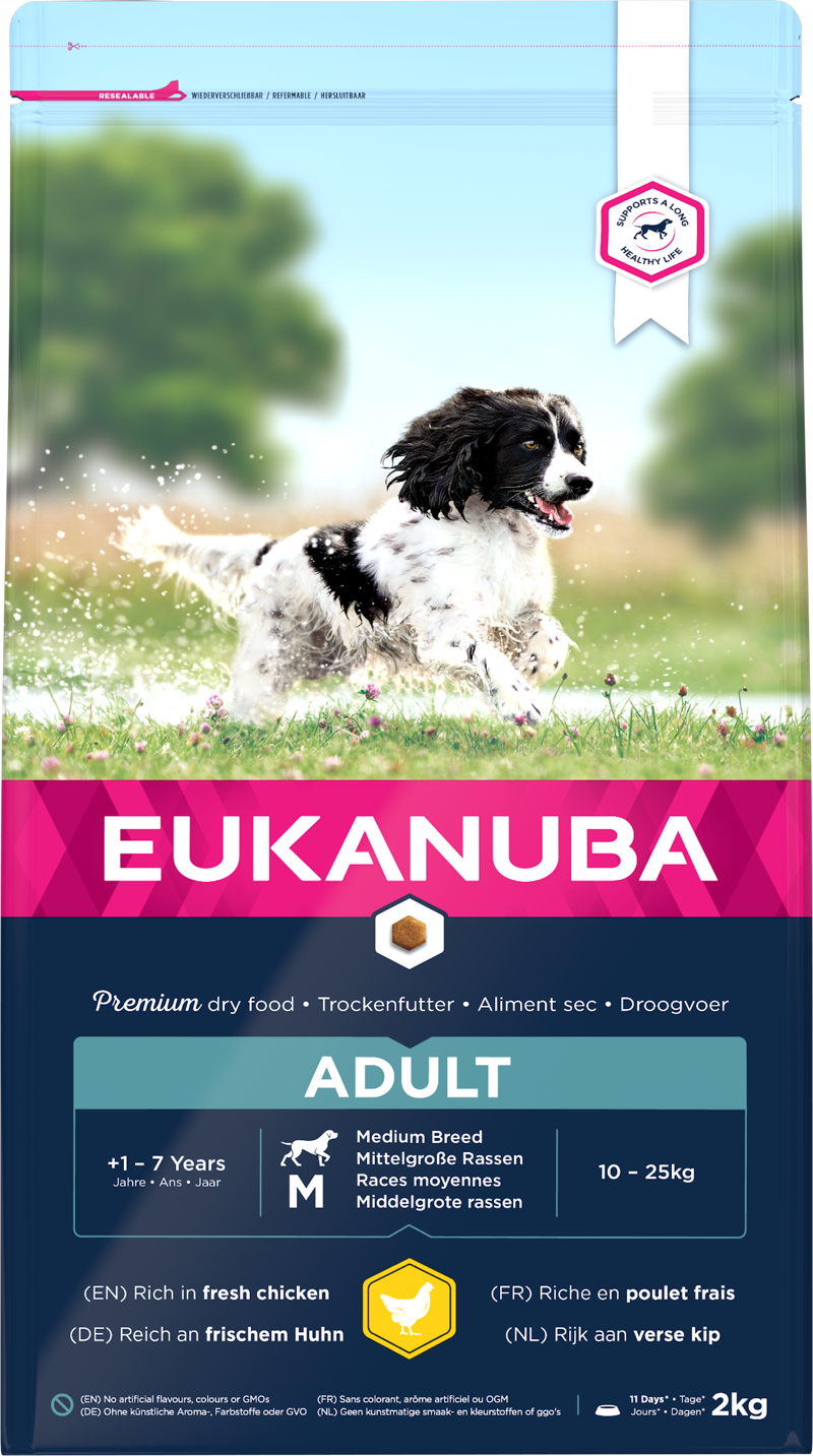 Eukanuba Adult Medium Chicken 3x2kg