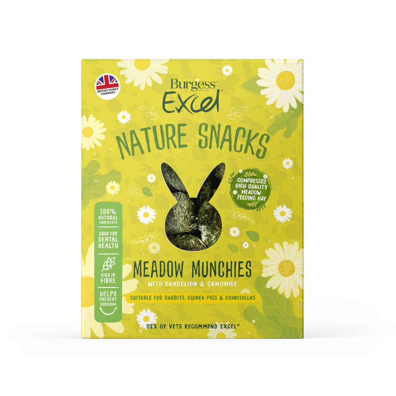 Burgess Excel Nat Snack M Munchies 4x1kg