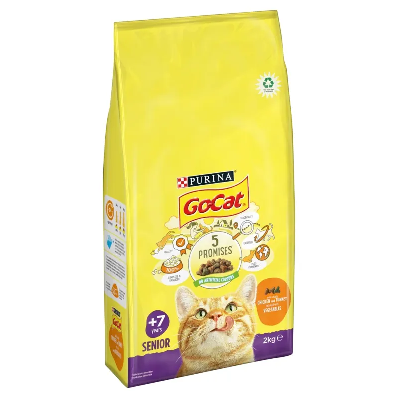 Go-Cat Comp Senior 7 Chk Turk Veg 2kg