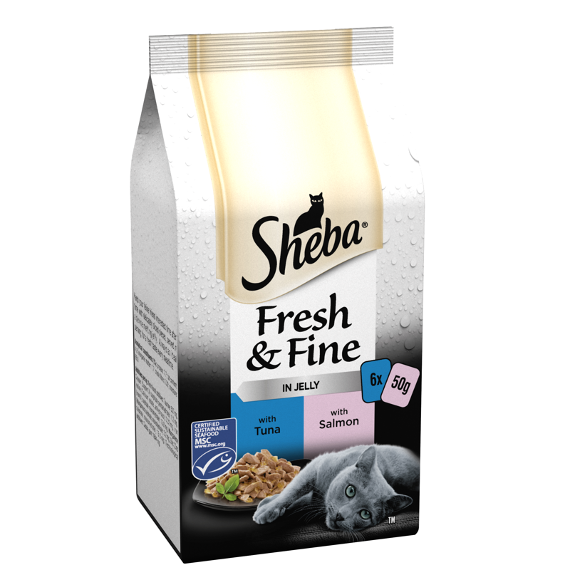Sheba Pch Fresh & Fine Tn&Sm CIJ 8x6x50g