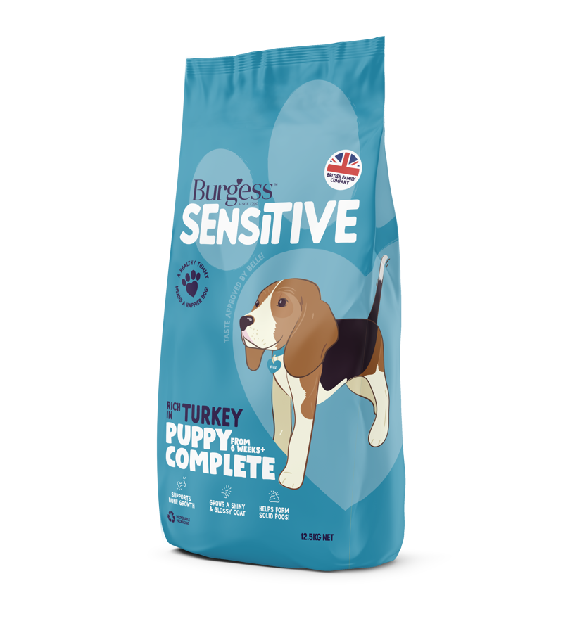 Burgess Sensitive Pup Turkey Rice 12.5kg