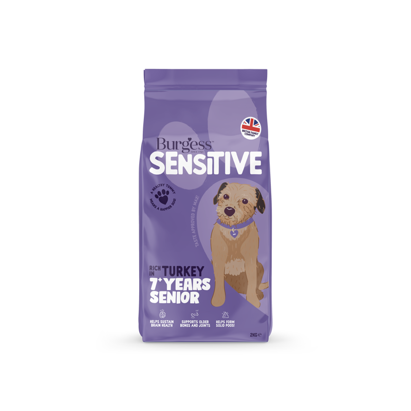 Burgess Sensitive Sen 7+ Dog Turkey 2kg