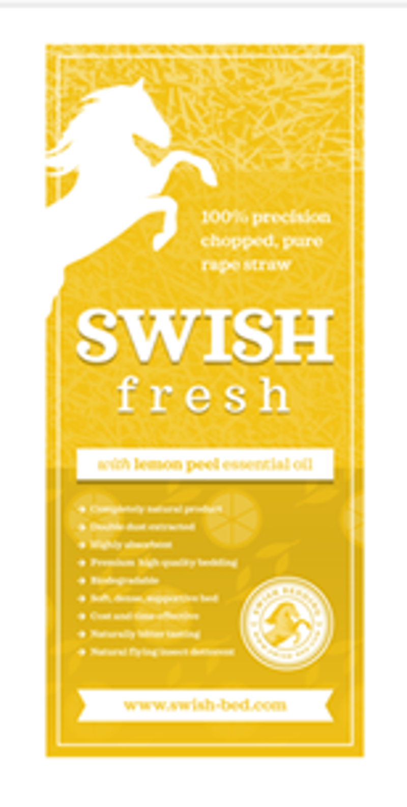 Swish Fresh Rape Straw with Lemon Bale