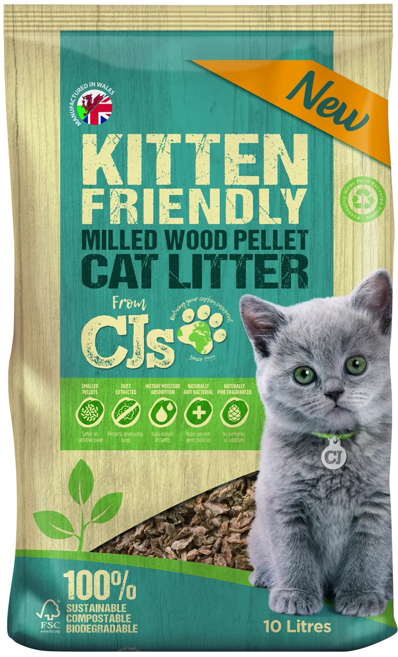 CJs Kitten Friendly Litter Pellets 10 L