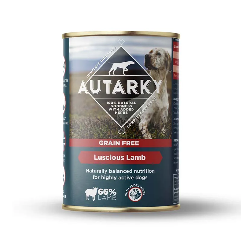 Autarky Grain Free Luscious Lamb Wet Box of 12x395g