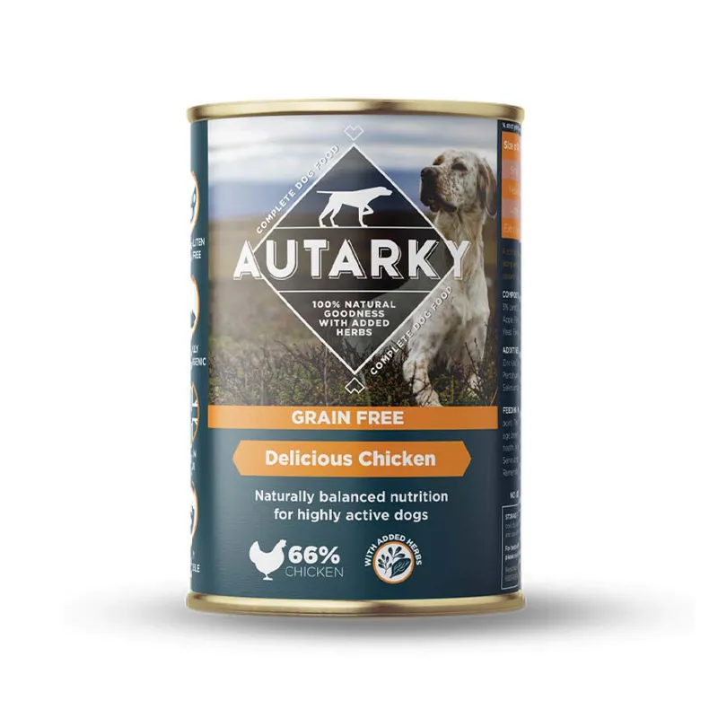 Autarky Grain Free Delicious Chicken Wet Box of 12x395g