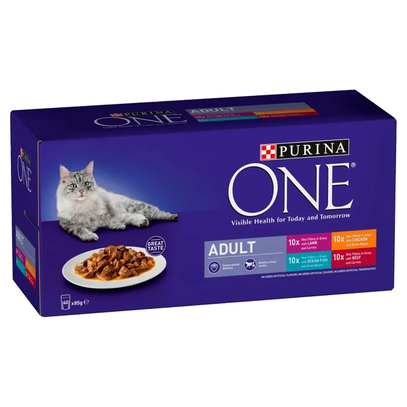 Purina One Adult Mixed Pch 40x85g