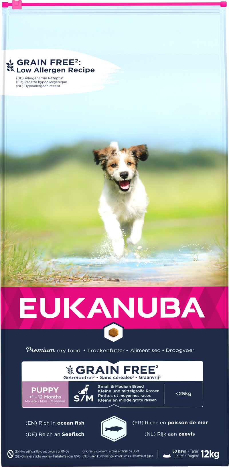 Eukanuba Puppy GF Sml/Med OFish 12 kg
