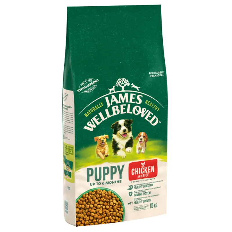 James Wellbeloved JW Puppy Chicken and Rice 15 kg