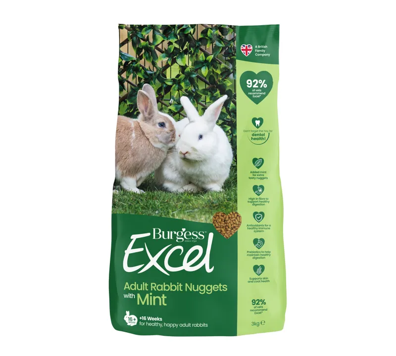 Burgess Excel Adult Rabbit with Mint 3kg
