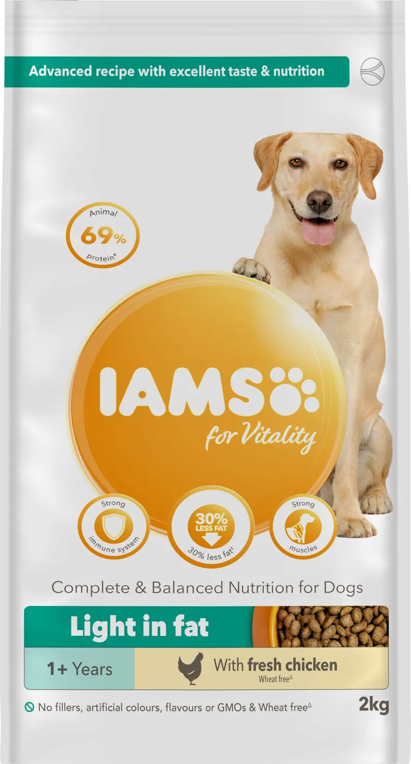 Iams Dog Adult Light in Fat Chick 2x2kg