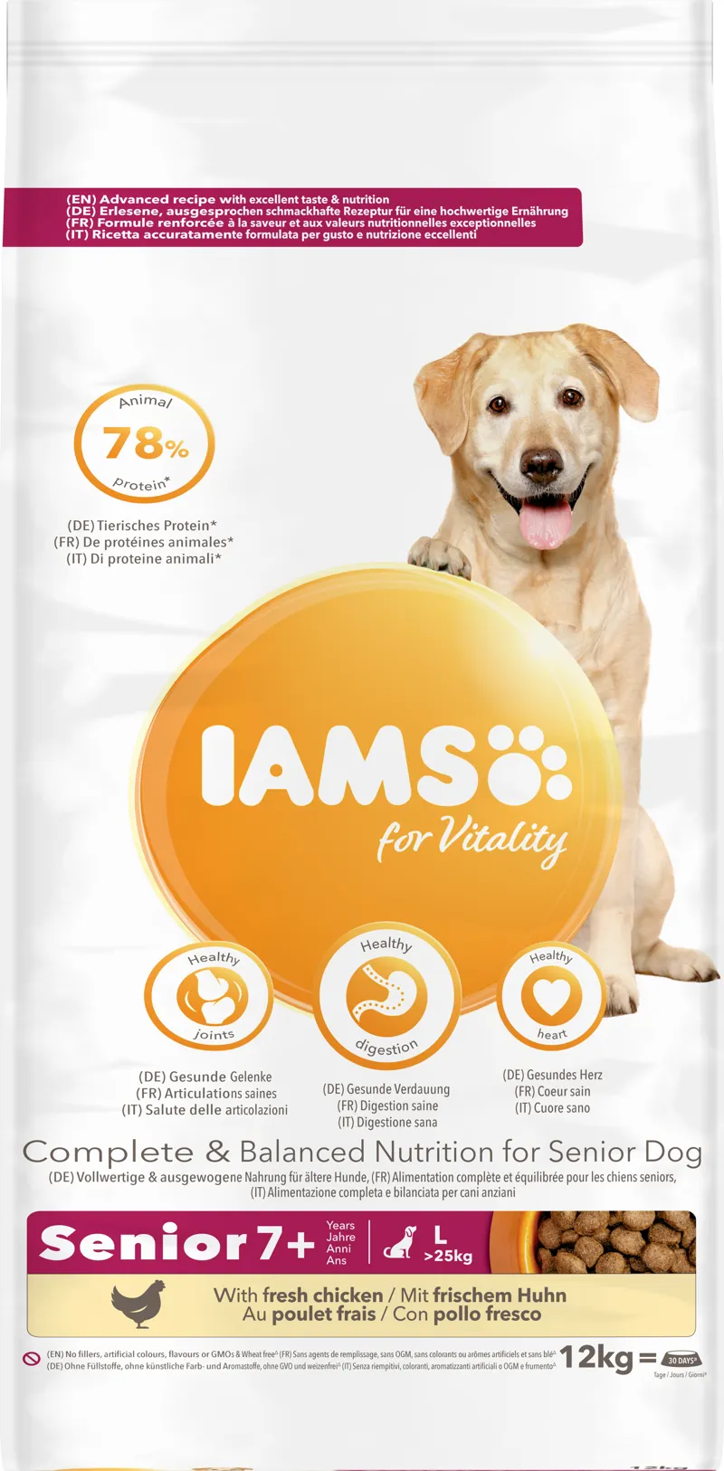 Iams Dog Senior L Chicken 12 kg