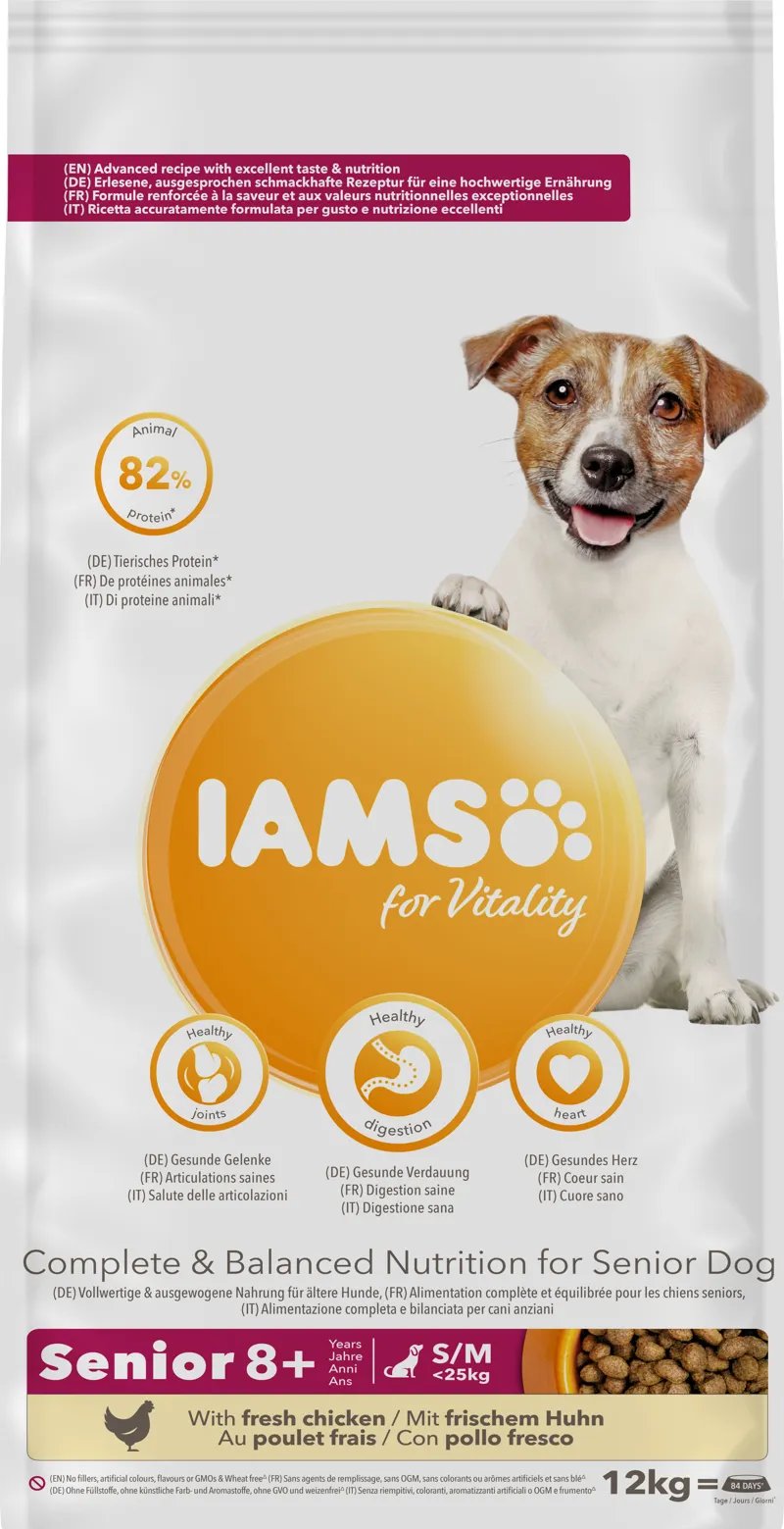 Iams Dog Senior Medium Chicken 12 kg