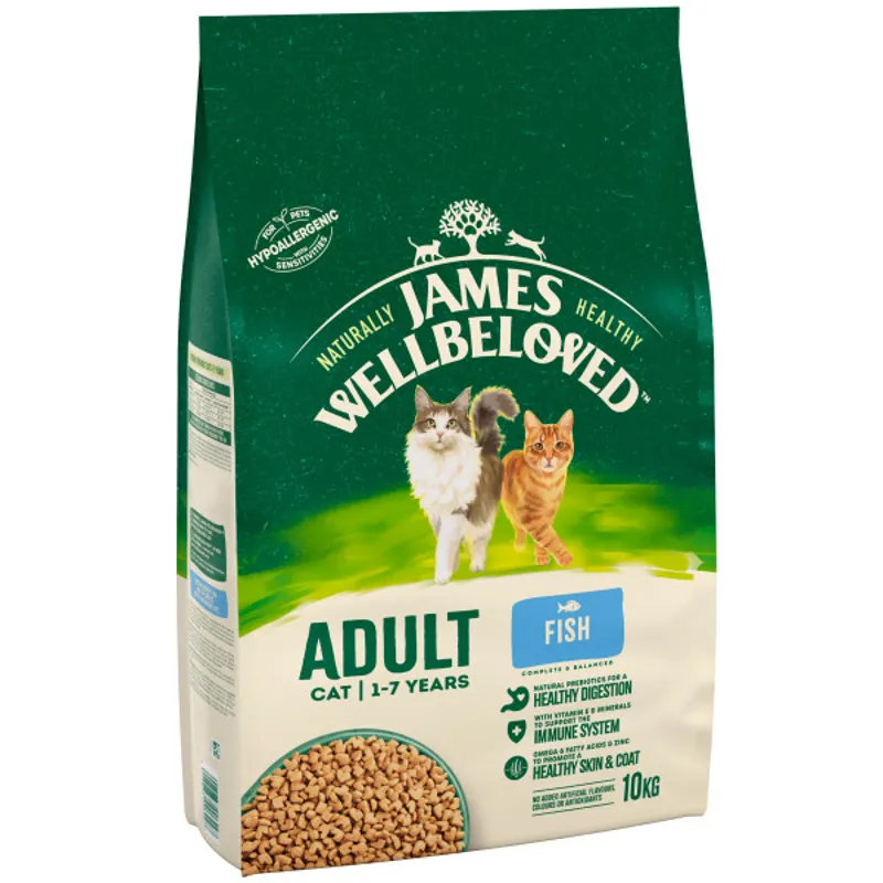 James Wellbeloved JWB Fish and Rice Cat Adult Maintenance 10kg
