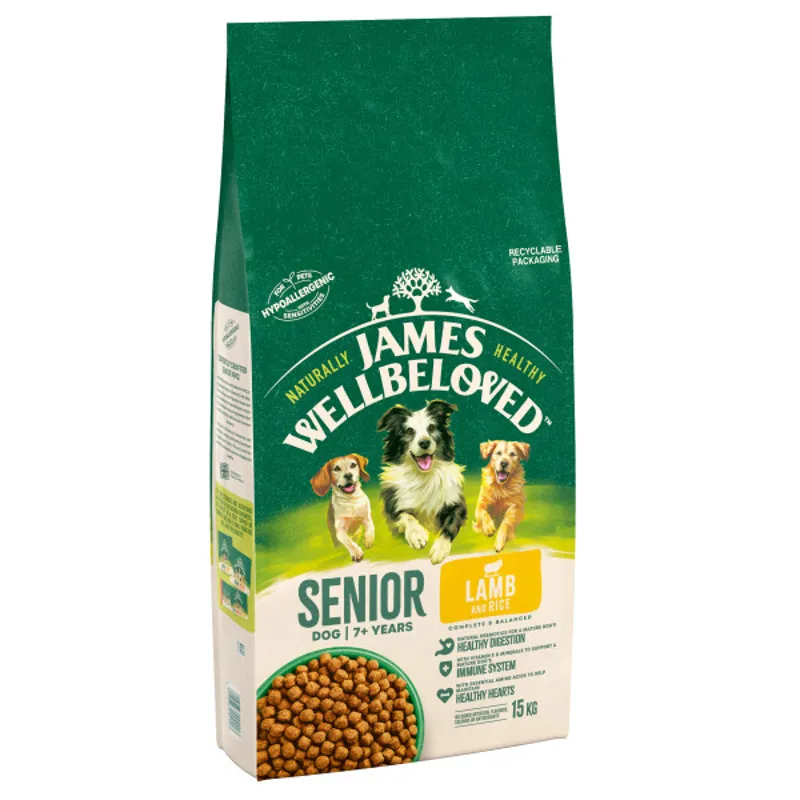 James Wellbeloved JW Dog Senior Lamb and Rice 15 kg