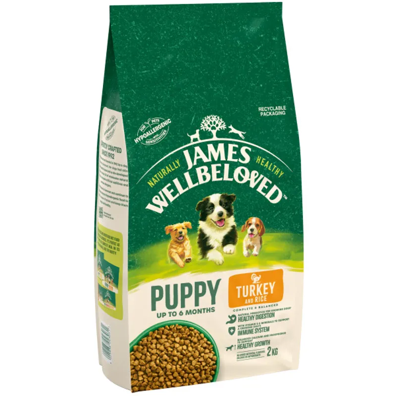 James Wellbeloved JW Puppy Turkey and Rice 2 kg