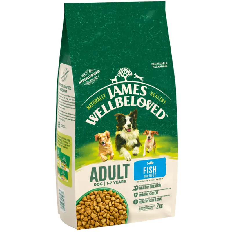 James Wellbeloved JW Dog Adult Fish and Rice 2 kg