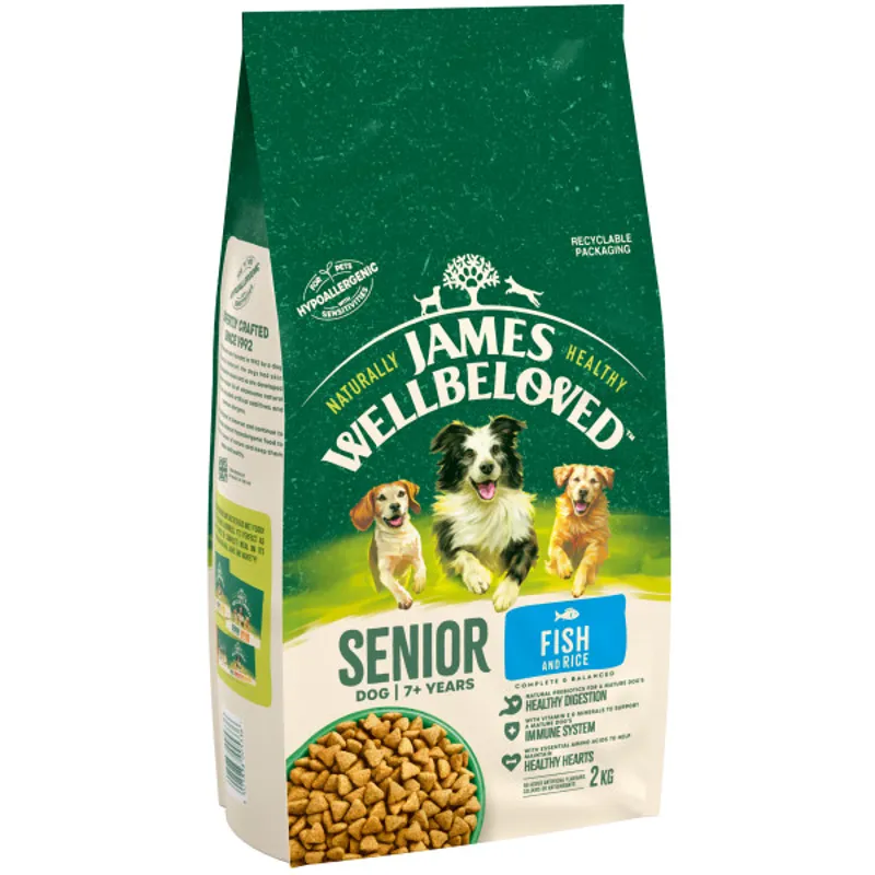 James Wellbeloved JW Dog Senior Fish and Rice 2 kg