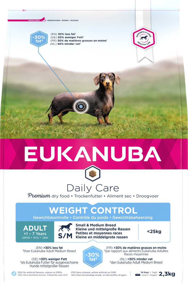 Eukanuba Adult D/Care Weight S/M 3x2.3kg
