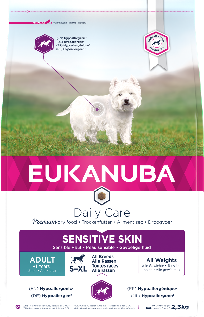Eukanuba Adult D/Care Sensi Skin 3x2.3kg