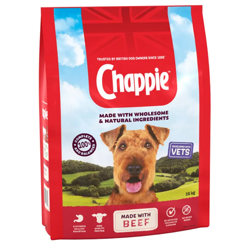 Chappie Complete Beef and Wholegrain Cereal 15kg