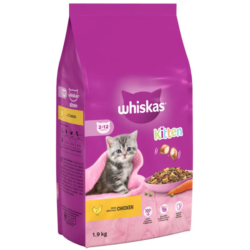 Whiskas Dry 2-12 Mth Kitten Chick 1.9 kg