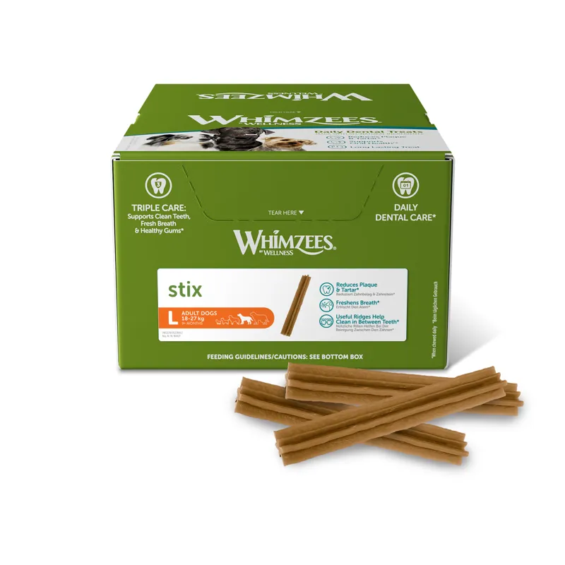Whimzees Stix Display Box L 50x180mm