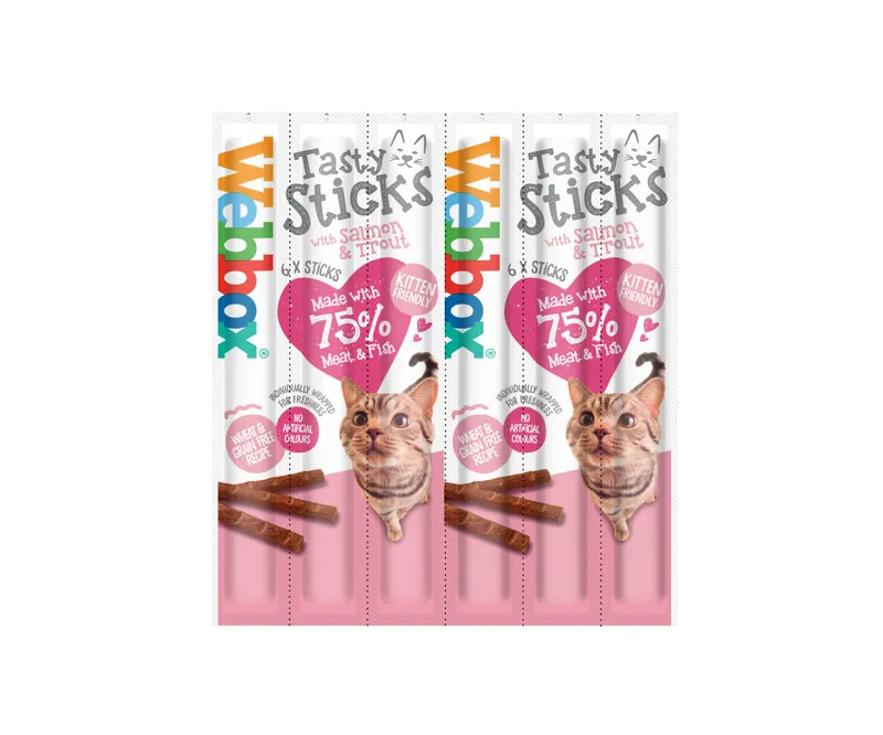 Webbox Tasty Sticks Cat Sal&Trt 12x6