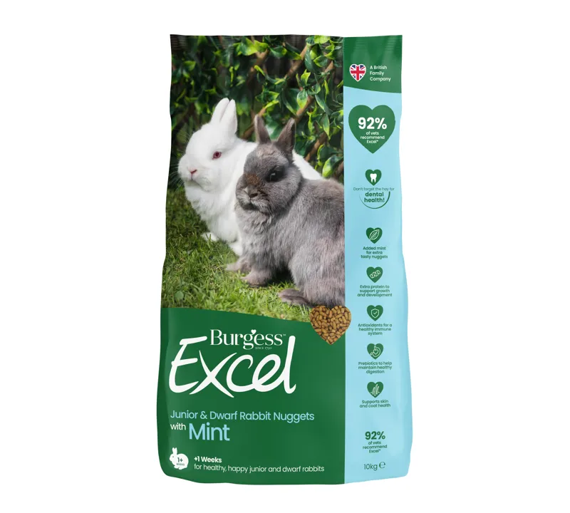 Burgess Excel Rabbit Junior Dwarf 10kg
