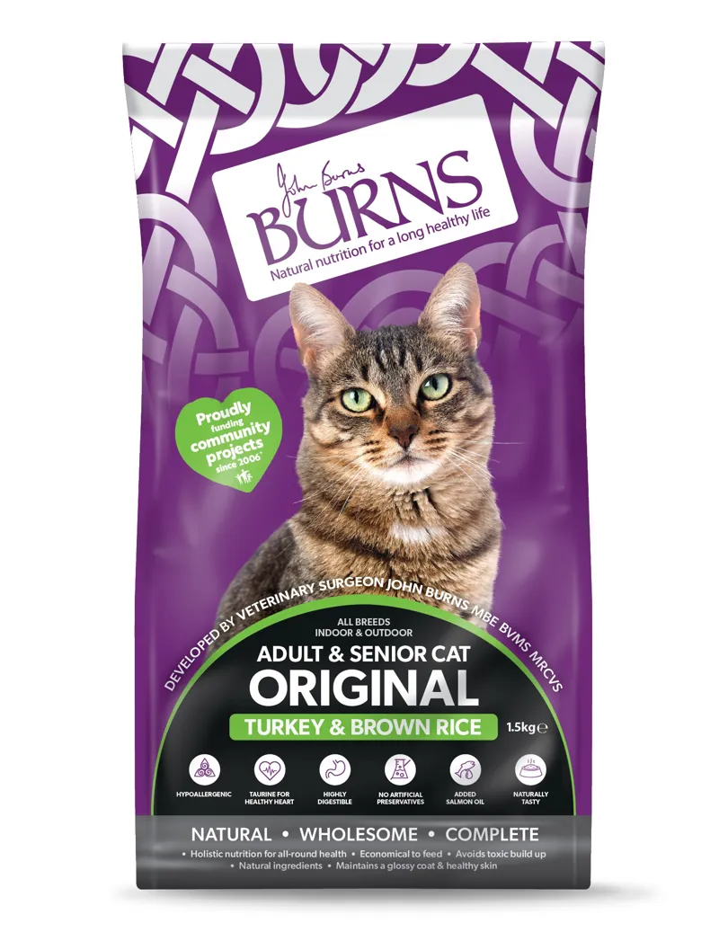 Burns Cat Original Turkey & Rice 1.5 kg