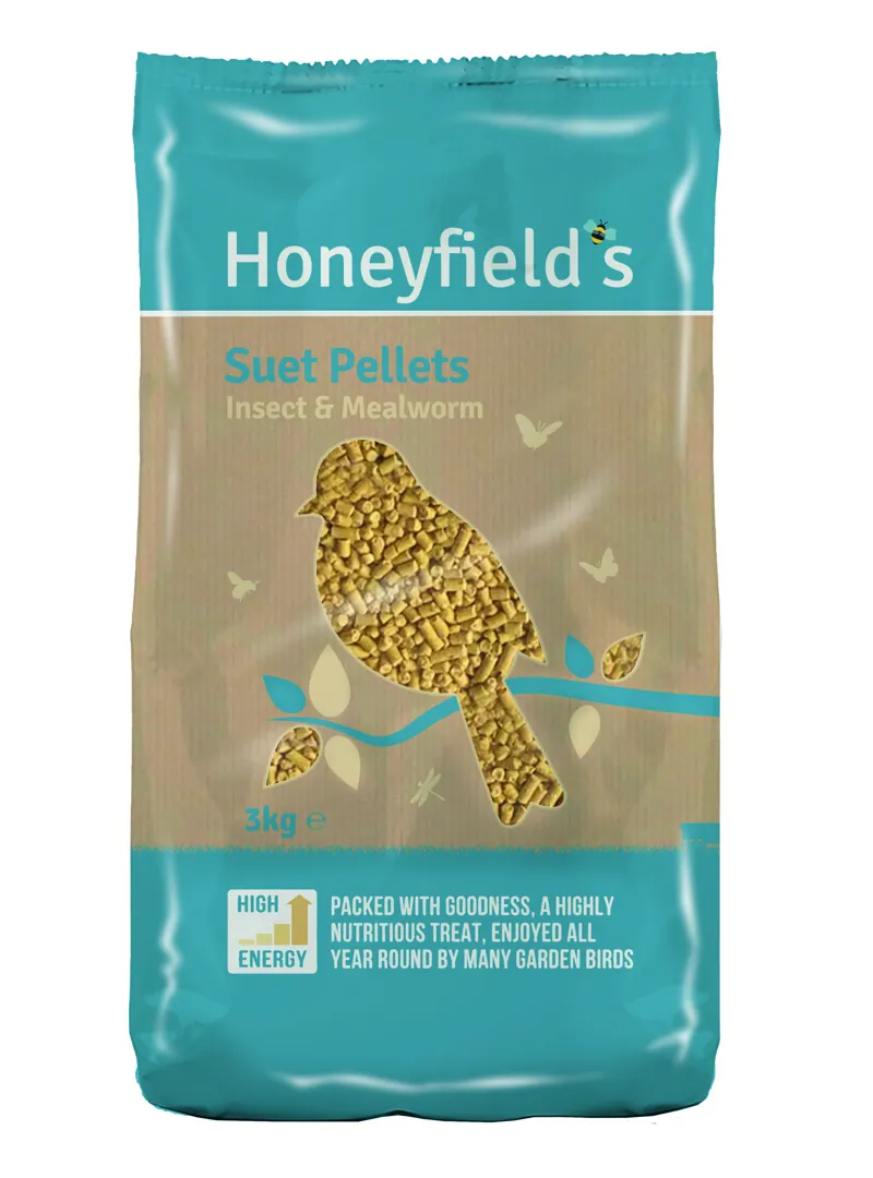 Honeyfield Suet MWorm Insect Pell 4x3kg