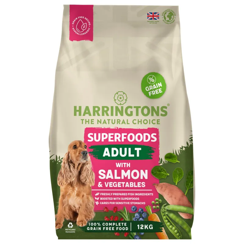 Harringtons Dog Grain Free Superfood Salmon 12kg